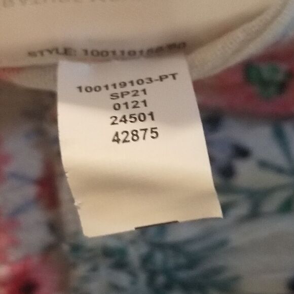 Style & Co PM Petite Dress Maxi Crinkle Floral On/off Shoulder Cottagecore BOHO - Picture 9 of 10